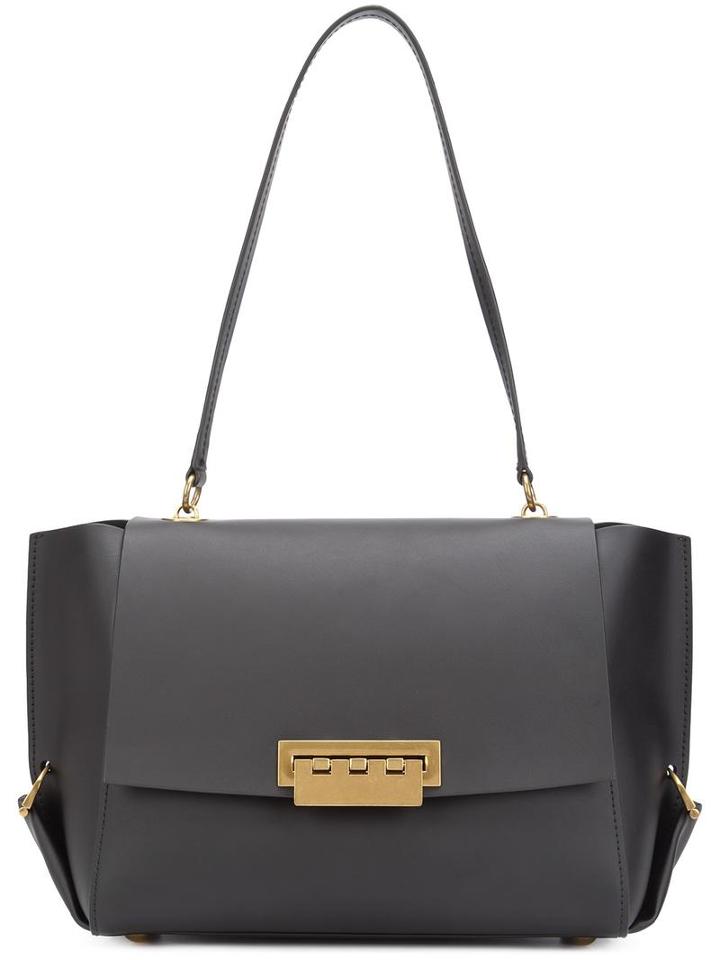 Zac Zac Posen Medium Foldover Top Tote, Women's, Black