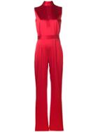 Styland Wide-leg Jumpsuit - Red