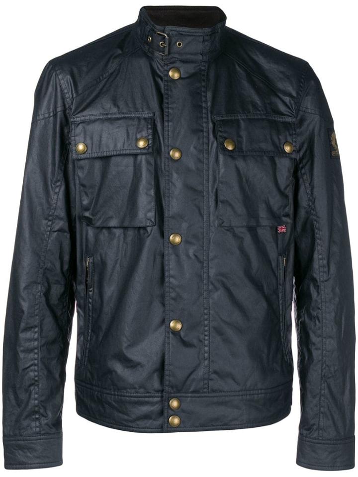 Belstaff Button-up Military Jacket - Black