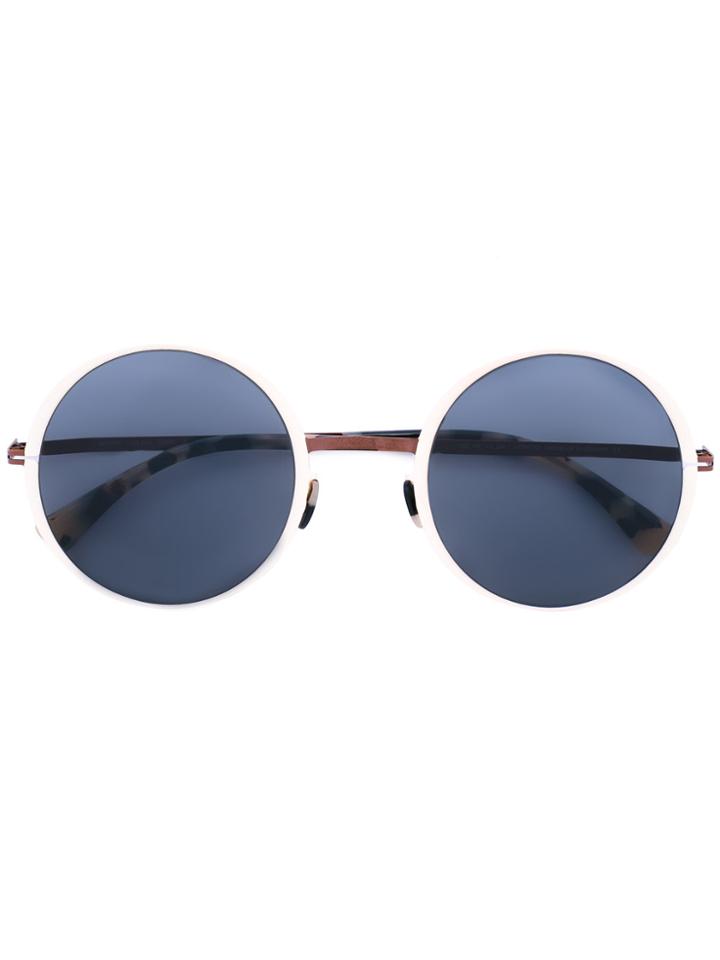Mykita Round Frame Sunglasses - White