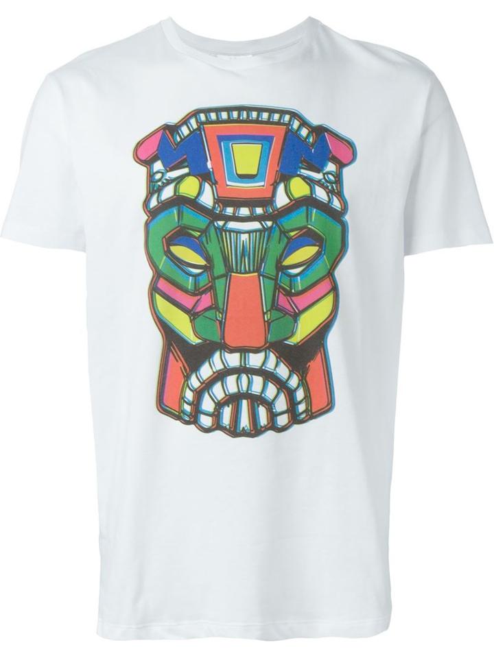 Excelsior X Expo Graphic Print T-shirt, Men's, Size: Small, White, Cotton
