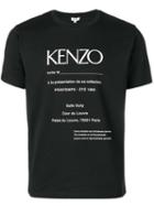 Kenzo Logo Invitation Print T-shirt - Black