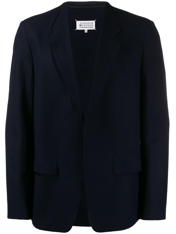 Maison Margiela Cut Out Detailed Blazer - Blue