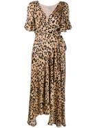 Temperley London Piera Leopard-print Silk Dress - Neutrals