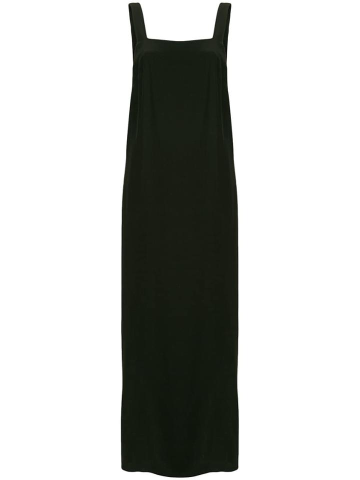 Matin Side Split Dress - Black