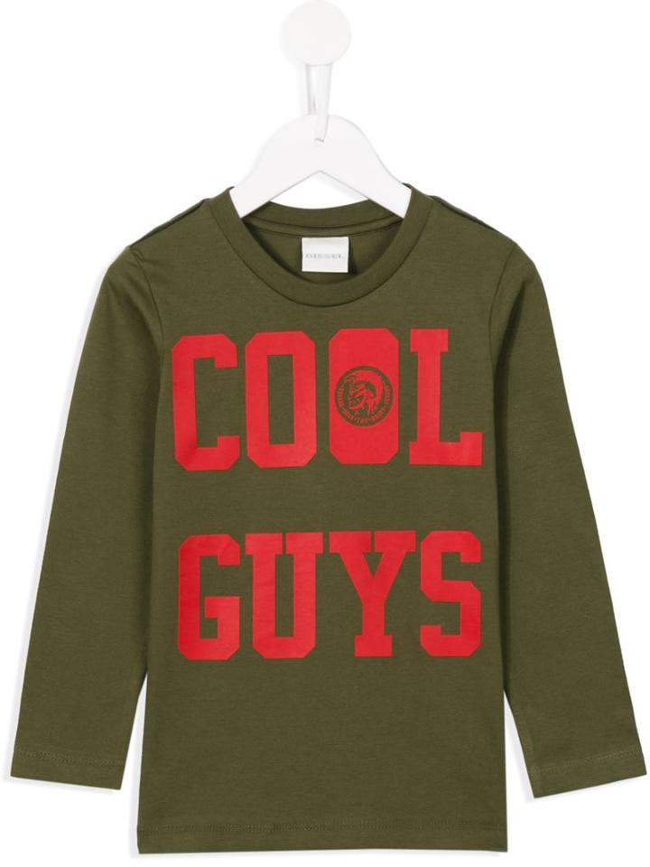 Diesel Kids 'torbi' T-shirt, Boy's, Size: 8 Yrs, Green