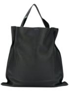 Large Shopper - Women - Calf Leather - One Size, Black, Calf Leather, Jil Sander