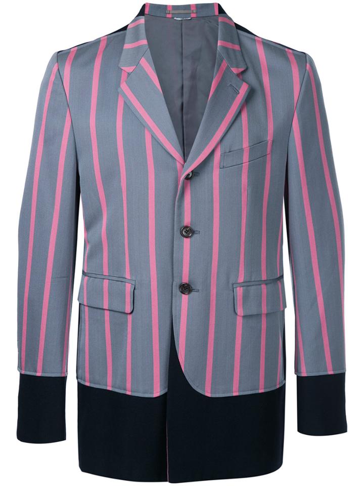 Comme Des Garçons Vintage Striped Blazer - Grey