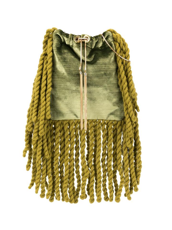 Peter Pilotto Peonia Chain Crossbody Bag - Green