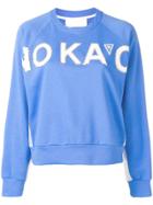No Ka' Oi Embellished Logo Sweatshirt - Blue