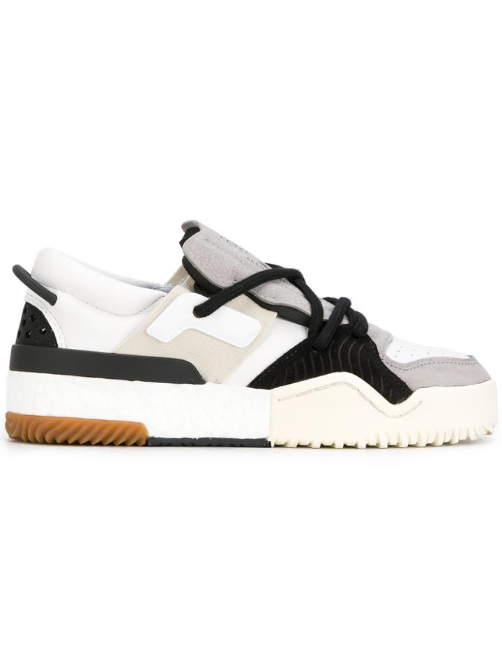 Adidas Originals By Alexander Wang Low Top Basketball Sneakers - White