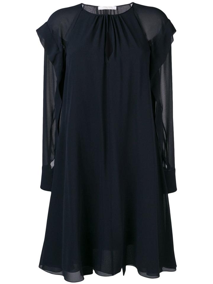 Chloé Tie Waist Dress - Blue
