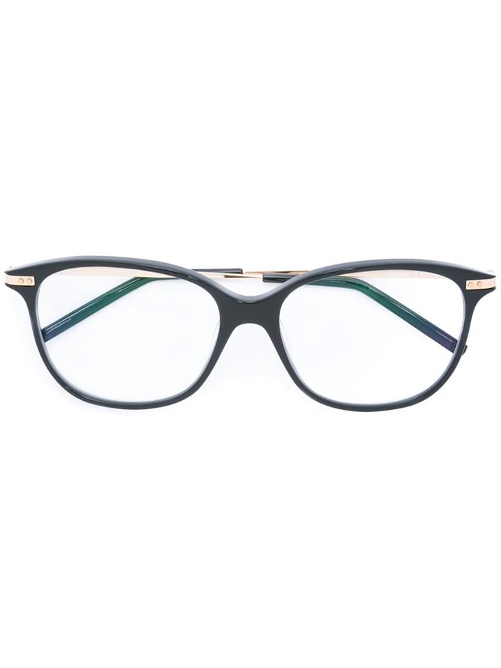 Peter & May Walk Oval Frame Glasses - Black