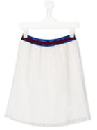 Gucci Kids Iridescent Plissé Skirt, Girl's, Size: 8 Yrs, White