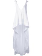 Natasha Zinko - Long Asymmetric Top - Women - Cotton - 36, White, Cotton