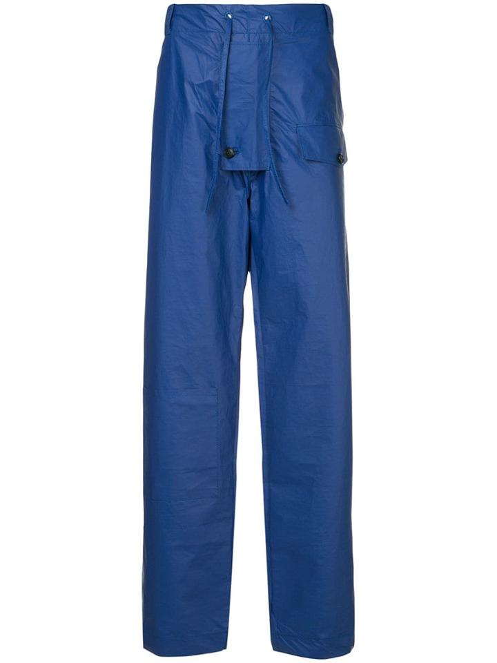 Walter Van Beirendonck Drawstring Trousers - Blue