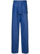 Walter Van Beirendonck Drawstring Trousers - Blue