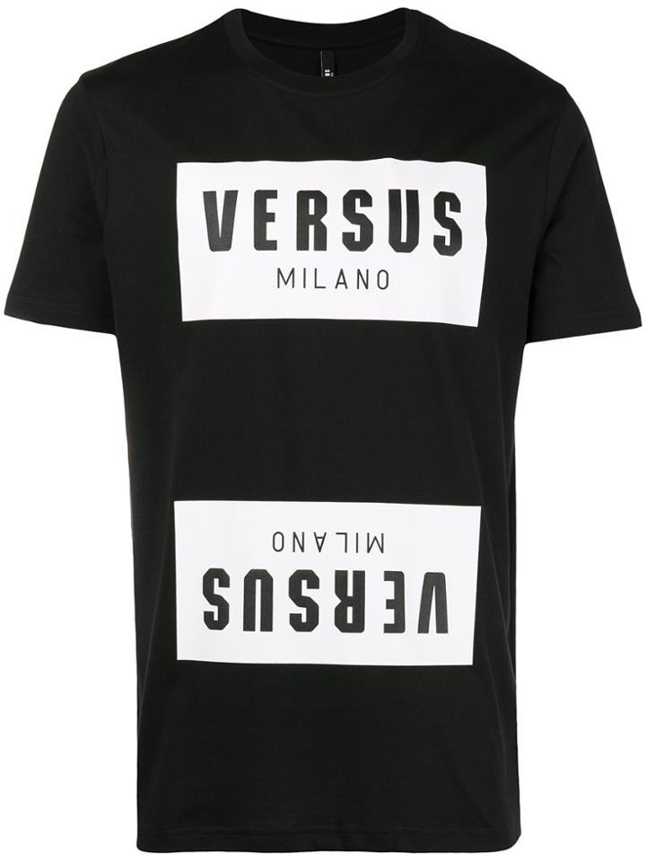 Versus Mirror Reflection Logo T-shirt - Black