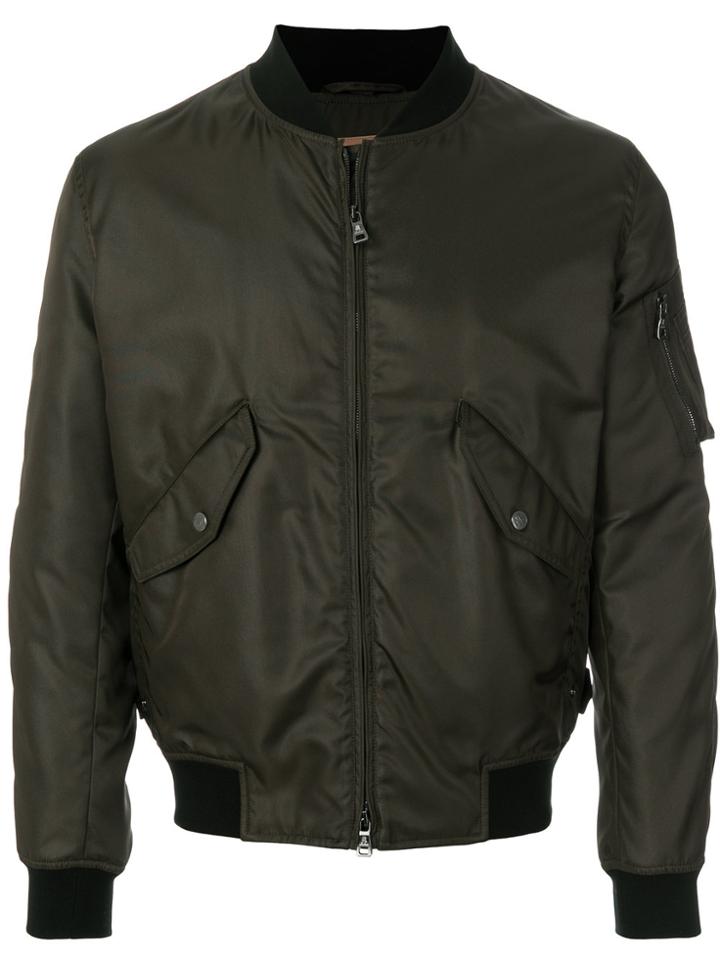 Sealup Zipped Bomber Jacket - Green
