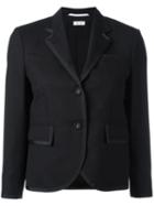 Button Up Blazer, Women's, Size: 42, Black, Wool/silk, Thom Browne