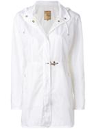 Fay Hooded Raincoat - White