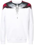 Marcelo Burlon County Of Milan Feather-print Sweatshirt - White