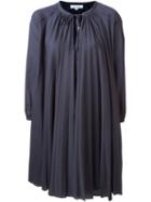 Io Ivana Omazic Pleated Shirt Dress, Women's, Size: 42, Blue, Cotton