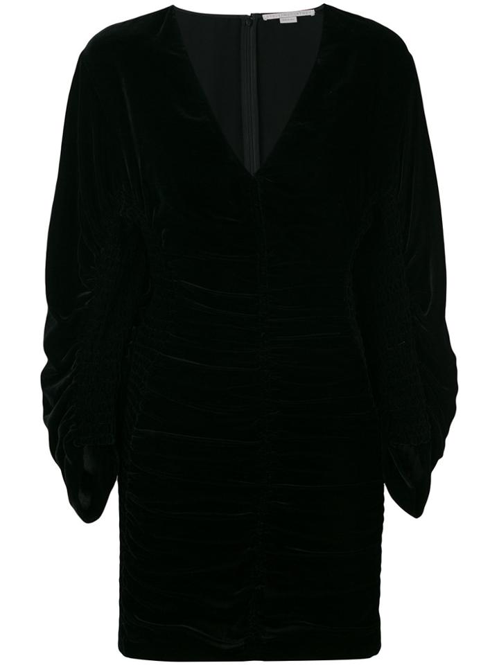 Stella Mccartney Fitted V-neck Dress - Black