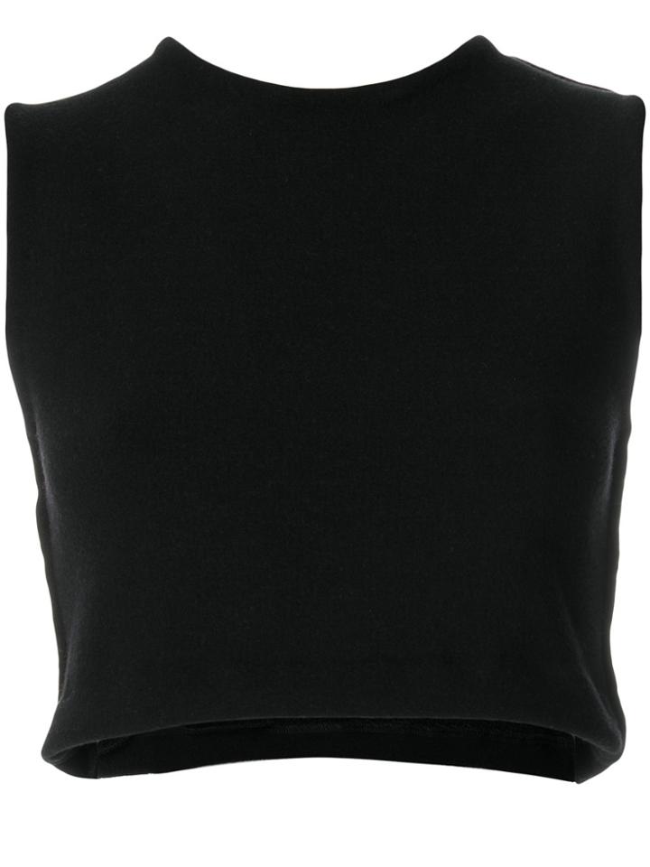 Nelly Johansson Sleeveless Crop Top - Black