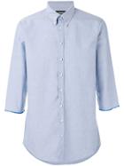 Dsquared2 Cropped Sleeve Shirt - Blue