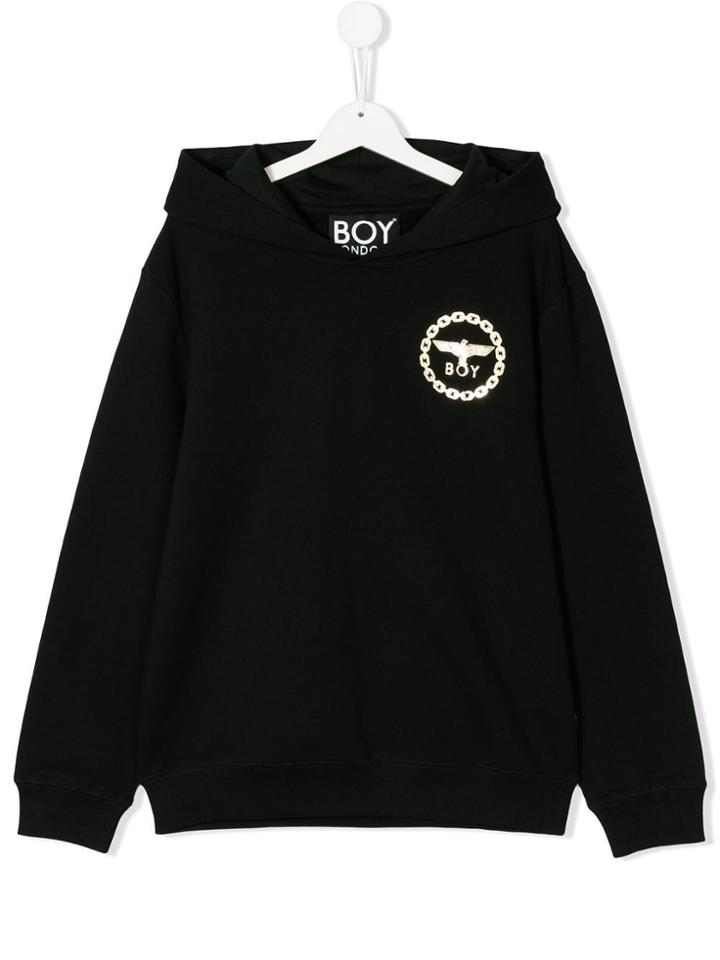 Boy London Kids Eagle Print Hoodie - Black