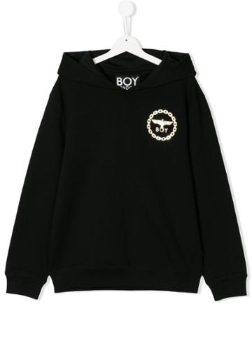Boy London Kids Eagle Print Hoodie - Black