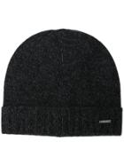 Boss Hugo Boss Logo Knitted Beanie Hat - Black