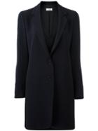 Alberto Biani Lapelled Coat, Women's, Size: 40, Blue, Acetate/viscose/triacetate/polyester