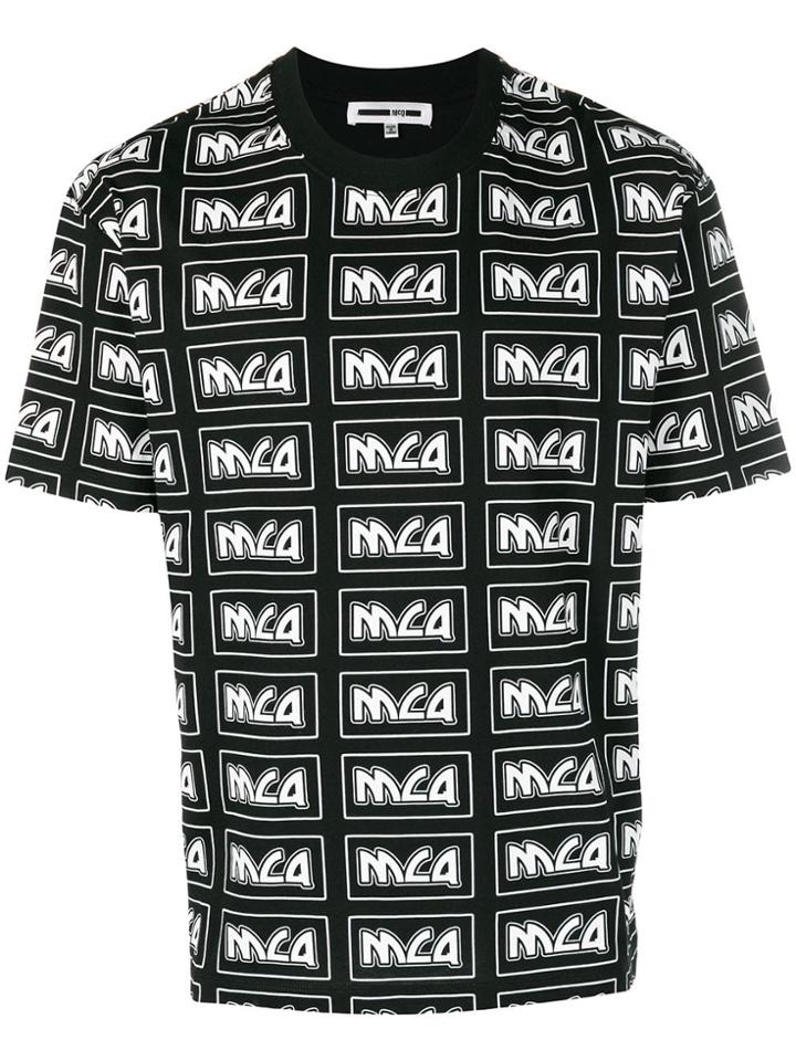 Mcq Alexander Mcqueen Metal Repeat Logo T-shirt - Black