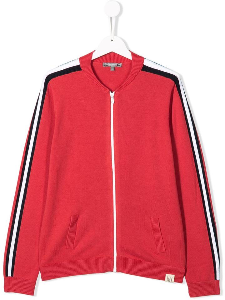 Bonpoint Teen Zip Cardigan - Pink