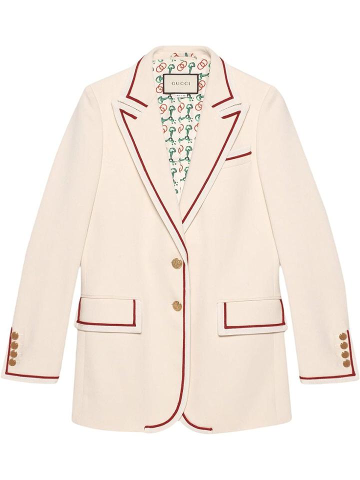 Gucci Lined Blazer - White