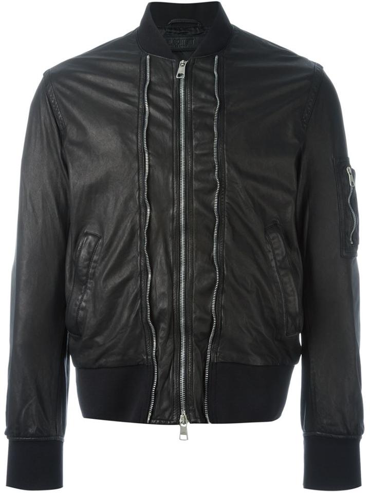 Neil Barrett Zip Trim Bomber Jacket
