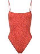 Sian Swimwear Leopard Print Swimsuit - Orange