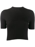 Mrz Ribbed Knitted Top - Black