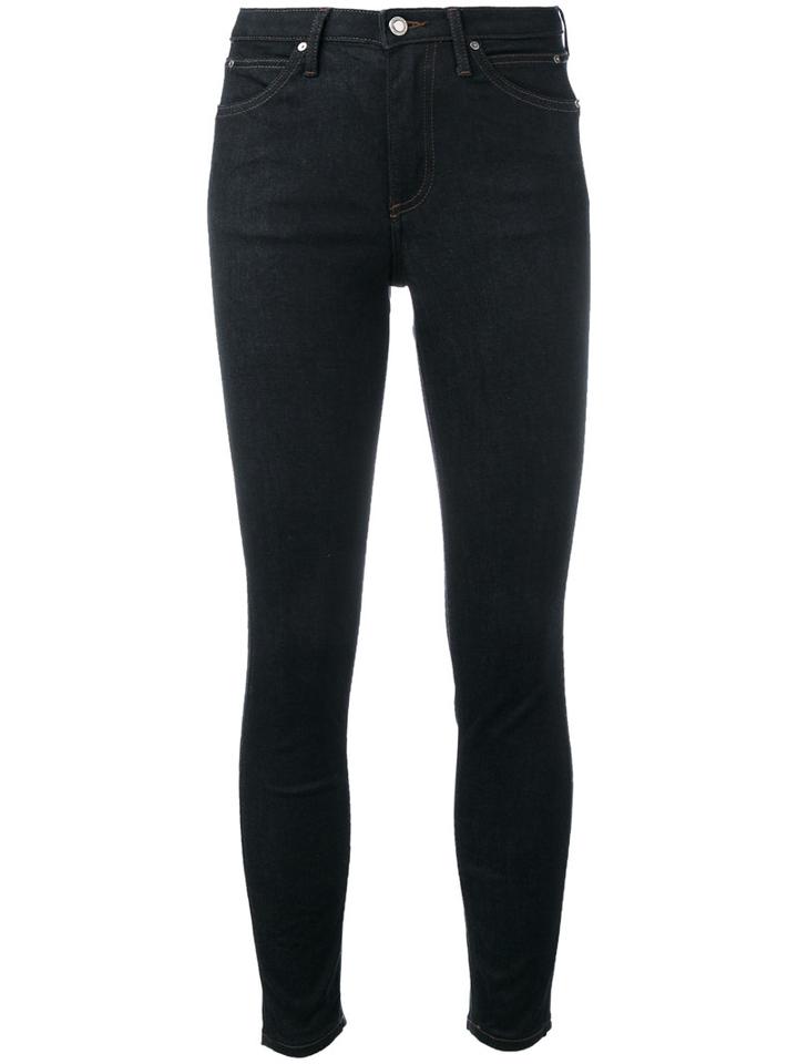 Calvin Klein Jeans Super Skinny Cropped Jeans, Women's, Size: 28, Blue, Cotton/spandex/elastane
