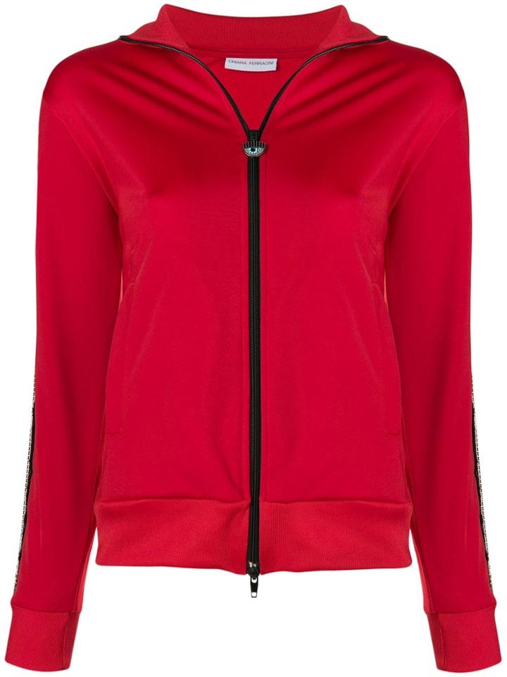 Chiara Ferragni Winking Eye Lightweight Jacket - Red