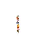 Yvonne Léon 18kt Yellow Gold, Ruby And Sapphire Embellished Earring