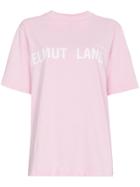 Helmut Lang Pink Shayne Oliver Campaign Print T Shirt - Pink & Purple