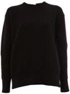 Sacai Lace-up Panelled Sweatshirt, Women's, Size: 2, Black, Nylon/cotton