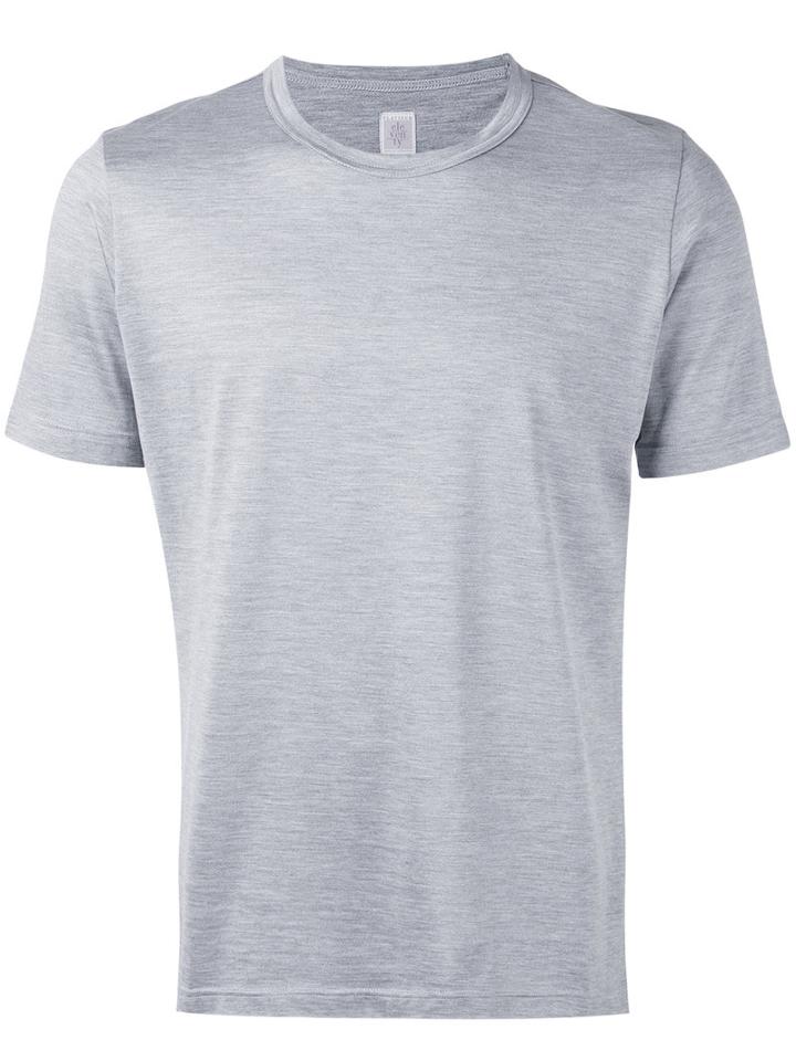 Eleventy - Classic Crewneck T-shirt - Men - Silk/cotton - Xl, Grey, Silk/cotton