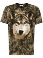 Etro - Wolf Print T-shirt - Men - Cotton - Xl, Brown, Cotton