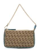 Fendi Kids Ff Logo Shoulder Bag, Girl's, Brown