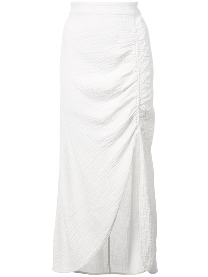 Raquel Allegra High Waisted Flared Skirt - Nude & Neutrals
