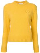 Wood Wood Knit Logo Jumper - Yellow & Orange